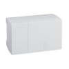 SE RESI9 MP (Mini Pragma) Бокс навесной с белой дверью 1 ряд/4 модуля, IP40, IK07,50А, 2 клеммы, Италия