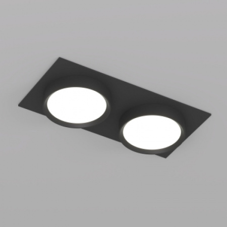 DK2092-BK Встраиваемый светильник FLAT, IP 20, до 15 Вт, GX53, LED, черный, алюминий