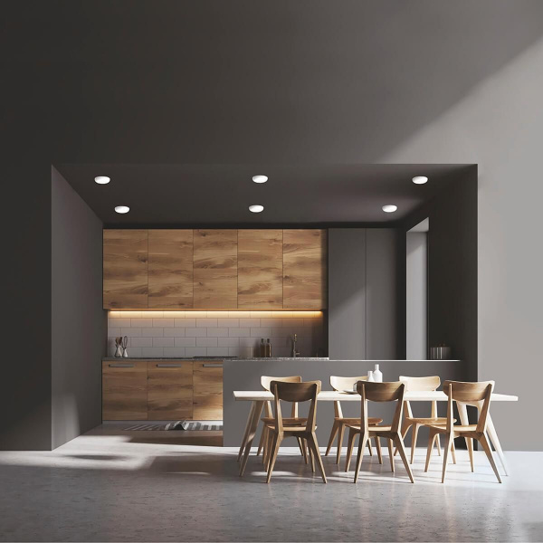 Встраиваемый светодиодный светильник Gauss Frameless круг 967511206