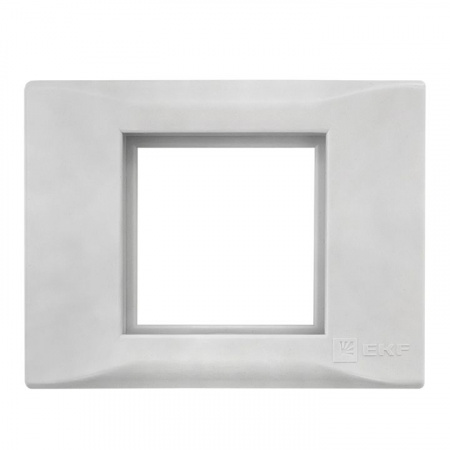 EKF PROxima Рамка+суппорт на 2 модуля (1 пост) для парапетного кабельного канала C-Line