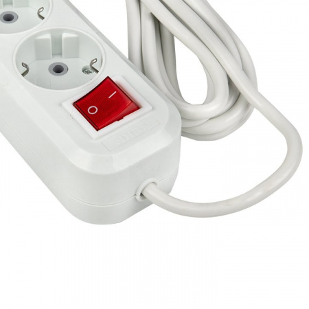 EKF PROxima Удлинитель "Эксперт" 3 гнезда 2 метра 16А/3,5кВт с выключателем и заземлением ПВС 3х1