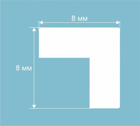 Угол AX004, 8х8, 2000мм, Экополимер/192