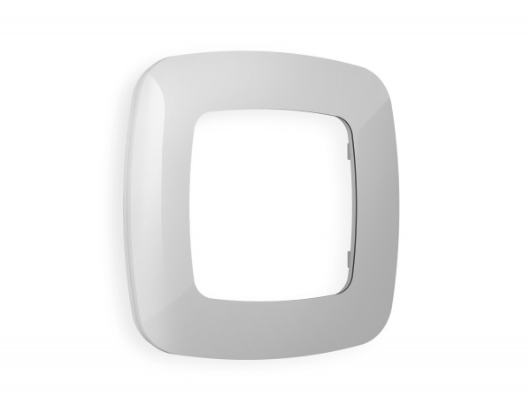 Рамка OMEGA Ecta (Серебро глянец) 1-ая OF140401