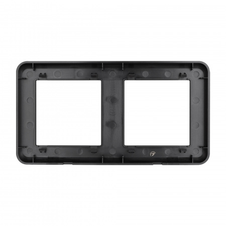 Рамка пластиковая FRM-VERSA-PL-2-BK (Arlight, -)