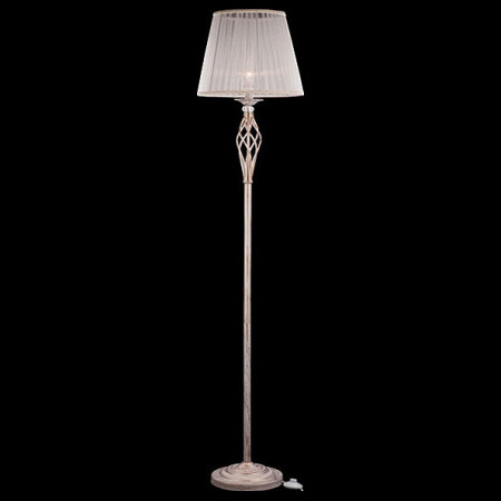 Торшер с абажуром 01003/1 белый с золотом Eurosvet Selesta