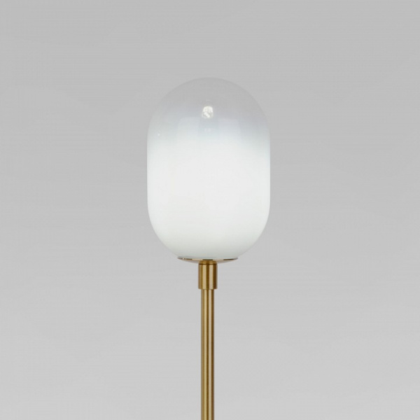 Настольный светильник со стеклянным плафоном 01161/1 латунь Eurosvet Loona