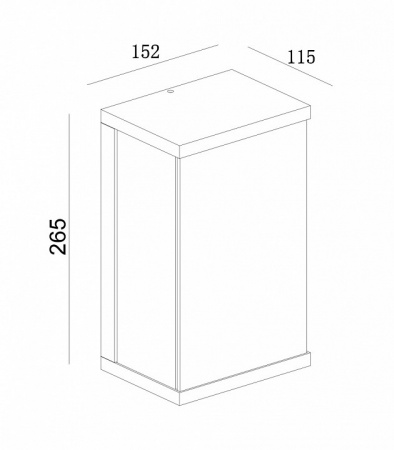 Настенный светильник (бра) O021WL-L10B4K Maytoni Baker Street