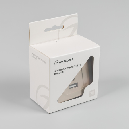 Arlight Механизм USB розетки SCT-MUAC-PL-GD-V (5V, 3A, QC4) (-)