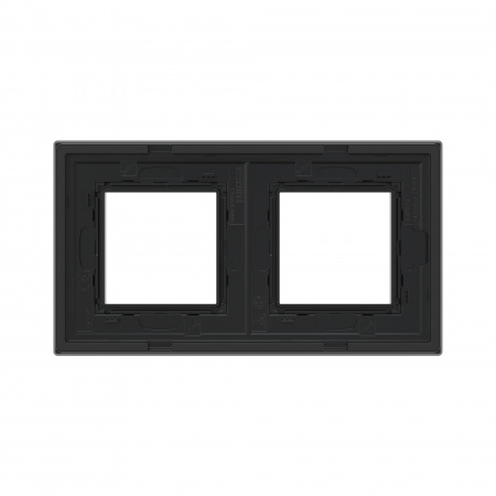 DKC Avanti Черный Стекло Рамка 4 модуля