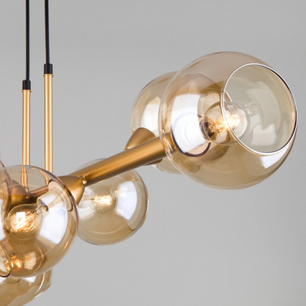 Подвесной светильник с плафонами 70113/8 янтарный Eurosvet Roger