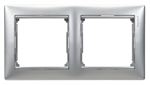 Legrand Valena Алюминий Рамка 2-ая гориз
