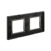 DKC Avanti Черный Стекло Рамка 4 модуля