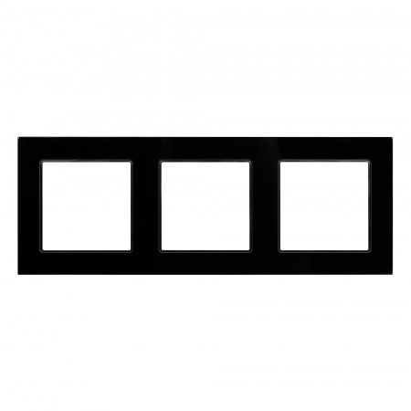 Рамка стеклянная FRM-GLARE-GS-3-BK (Arlight, -)