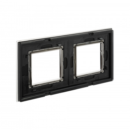 DKC Avanti Черный Стекло Рамка 4 модуля