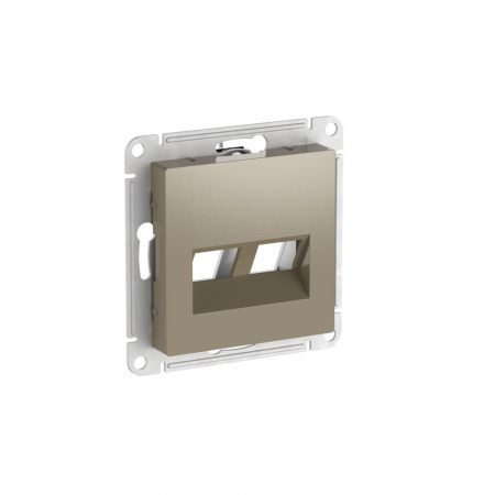 Systeme Electric AtlasDesign Шампань Накладка двойная для информационных функций типа Keystone
