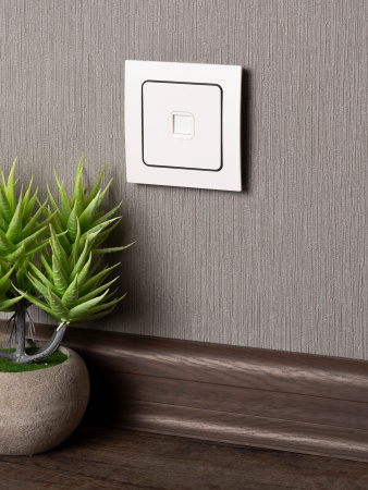 EKF PROxima Стокгольм Белый Розетка RJ-11