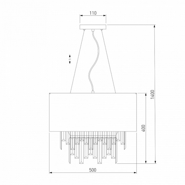 Умный подвесной светильник 10122/6 хром Eurosvet Amantea