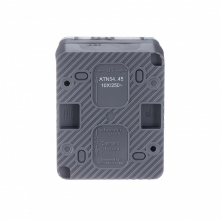 SE AtlasDesign Profi54 Наруж Антрацит Розетка с/з со шт., 16А 250B