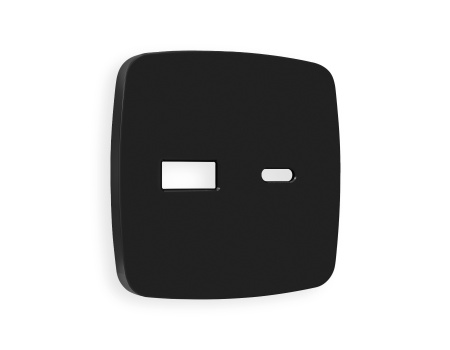 Лицевая панель OMEGA (Черный матовый) для розетки 2USB тип A+C QUANT OP8110