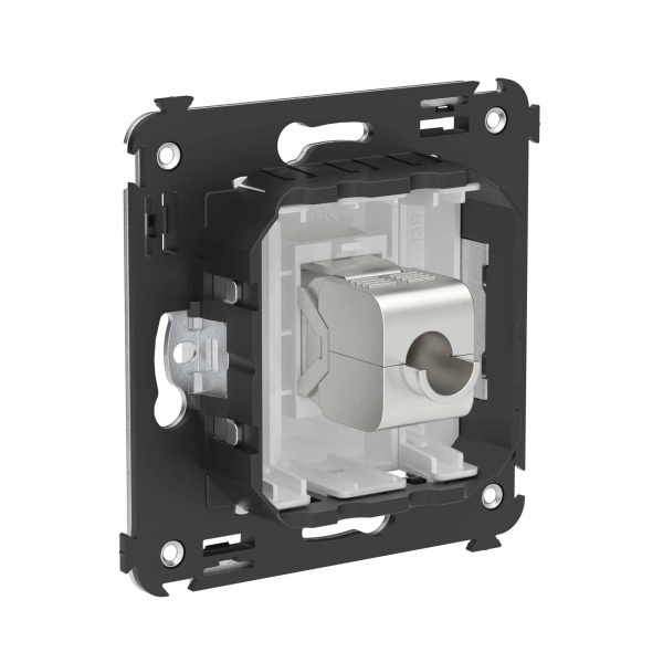 DKC Avanti Компьютерная розетка RJ-45 без шторки в стену, кат.6 одинарная экранированная, Белое облако