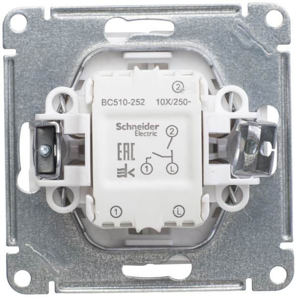 SE Wessen 59 Шампань Выключатель 2-клавишный, 10АХ