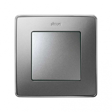 Simon 82 Detail Холодный алюминий, основание хром Рамка 1-ая