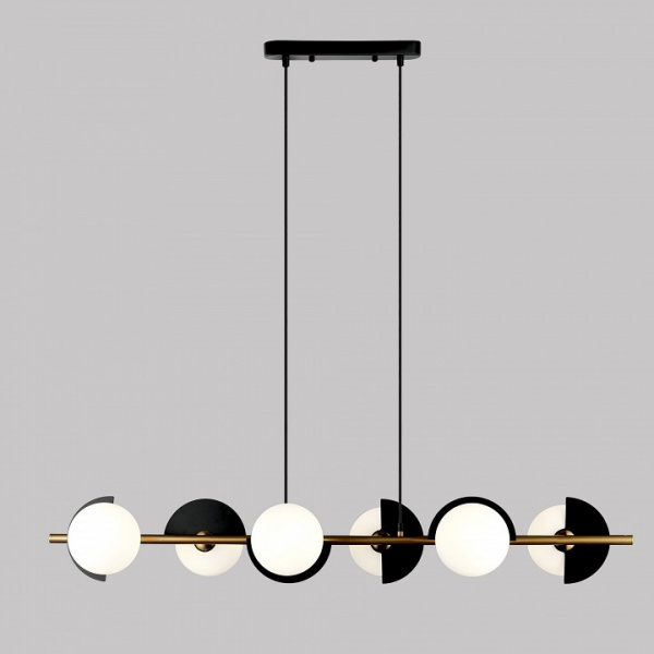 Подвесной светильник 70149/6 черный/латунь Eurosvet Moity
