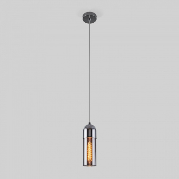 Подвесной светильник с плафоном 50180/1 дымчатый Eurosvet Airon