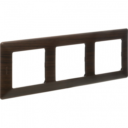 Legrand Valena LIFE Темное дерево Рамка 3-ая