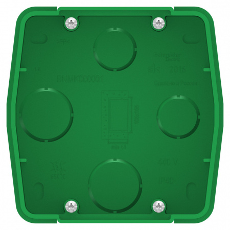 SE Blanca коробка внутр монтажная зеленая для силовых розеток