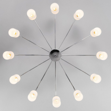 Потолочная люстра со стеклянными плафонами 70160/12 хром Eurosvet Vegga