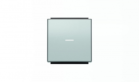 ABB SKY Серебристый алюминий Клавиша для 1-клавишных выключателей/переключателей/кнопок с линзой подсветки