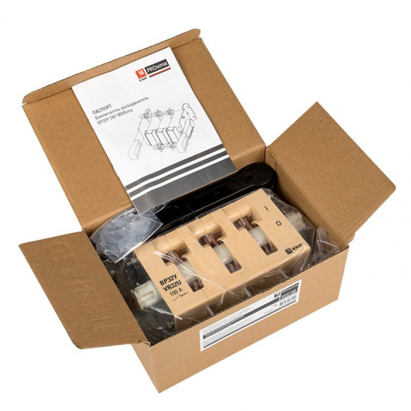 EKF PROxima Выключатель-разъединитель ВР32У-31В31250 100А 1 направ. с д/г камерами съемная левая/правая рукоятка MAXima