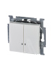 ABB BJB Basic 55 Бел Выключатель 2-клавишный с подсветкой