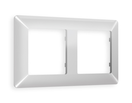 Рамка ALFA Line (Серебро глянец) 2-ая AF110402