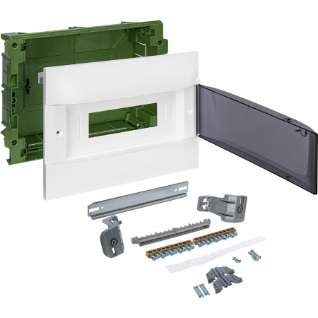 Legrand Practibox S Пластиковый щиток Встраиваемый (в полые стены) 1X12 Дымчатая дверь