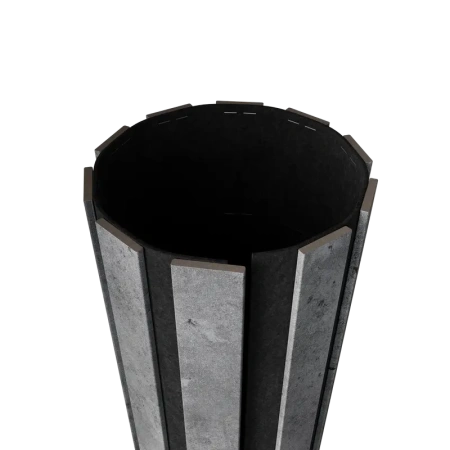 Акустическая панель FLEX Бетон 1200×600 мм рейка 40х6 мм