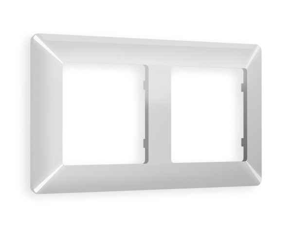 Рамка ALFA Line (Серебро глянец) 2-ая AF110402