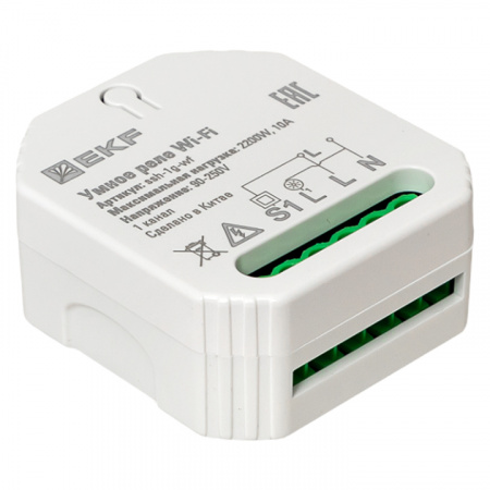 EKF Connect Умное реле в подрозетник 1-канальное Wi-Fi