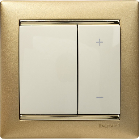 Legrand Valena Крем Светорегулятор нажимной 40-600W для л/н и обмоточных т-ров