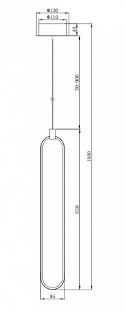 Подвесной светильник MOD017PL-L13N Maytoni Chain