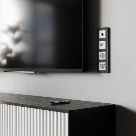 Розетка с заземлением, шторками и USBх2 (белый матовый) W1171561