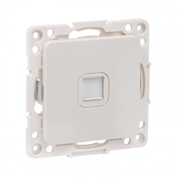 EKF PROxima Стокгольм Белый Розетка RJ-11