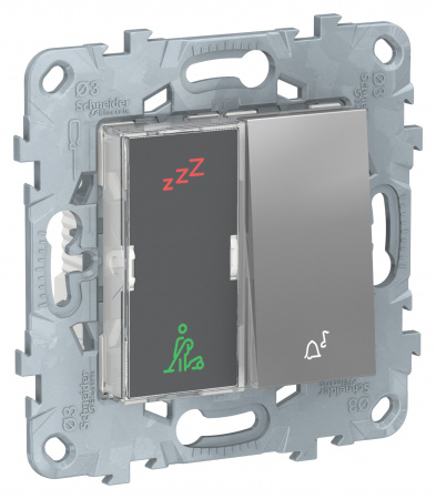 SE Unica New Алюминий Дисплей гостиничного номера и кнопочный звонок