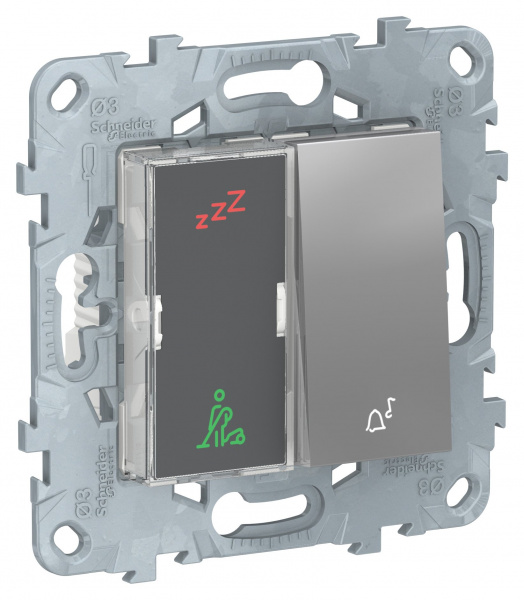 SE Unica New Алюминий Дисплей гостиничного номера и кнопочный звонок