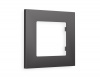 Рамка ALFA Qubi (Антрацит серый) 1-ая AF250651