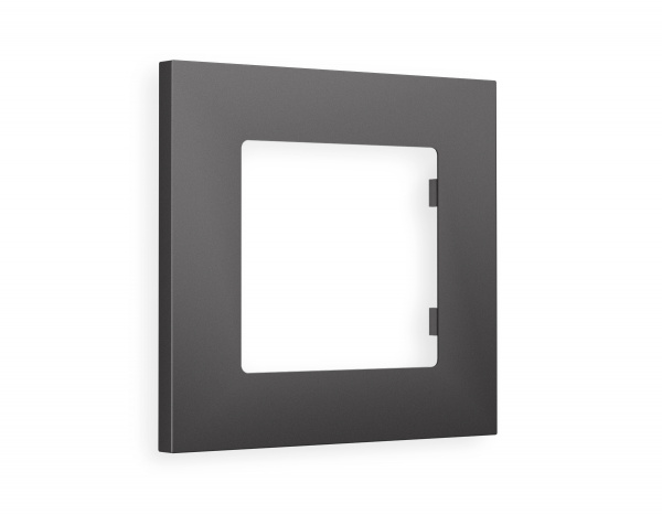 Рамка ALFA Qubi (Антрацит серый) 1-ая AF250651