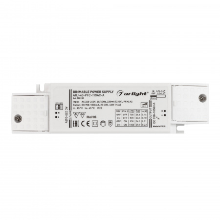 Драйвер Arlight ARJ-40-PFC-Triac-A 27-38V 40W IP20 0,7-1,05A 028185