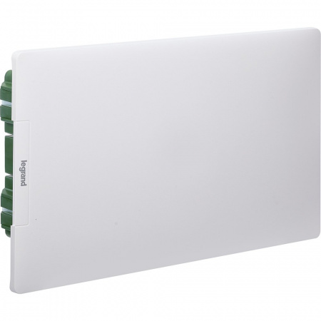 Legrand Practibox Распределительный бокс скрытого монтажа IP40 IK07 1 рейка 18М с клеммиком заземления белая дверь