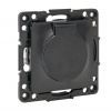 EKF PROxima Стокгольм Черный Розетка с/з, со шторками и крышкой, 16А, IP44